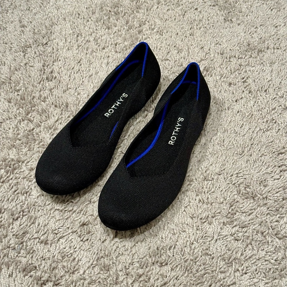 BRAND NEW Rothy’s - The Flat - Black Solid